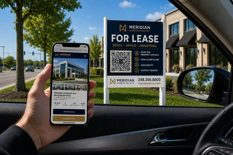 Prospect scanning QR from car